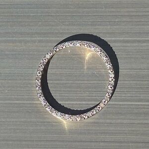 10k Solid Gold Diamond Circle Pendant Test and Stamped